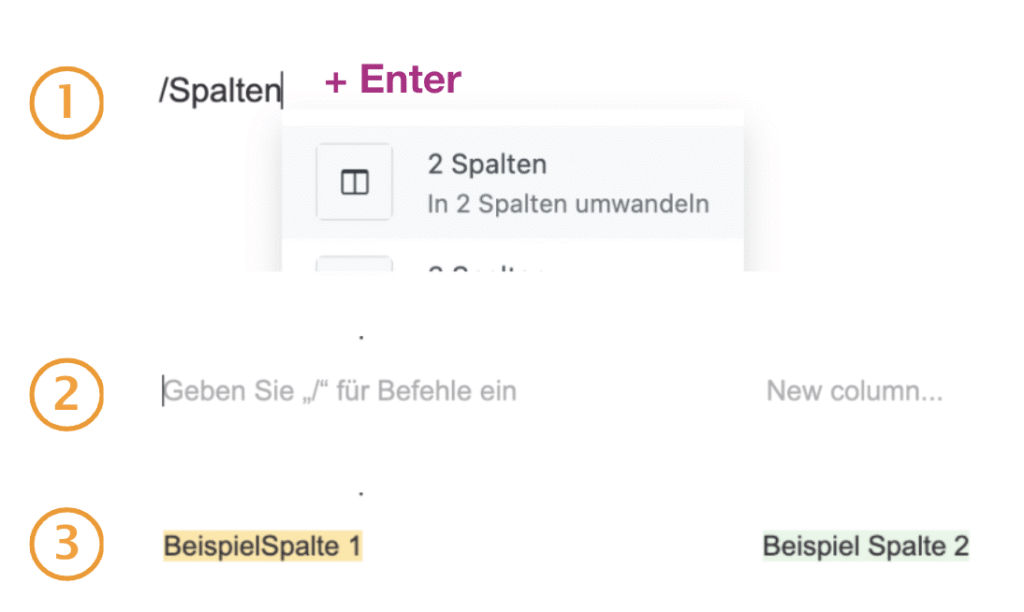 Schritte um Spalte in der mobilen Ansicht nebeneinander anzeigen zu lassen