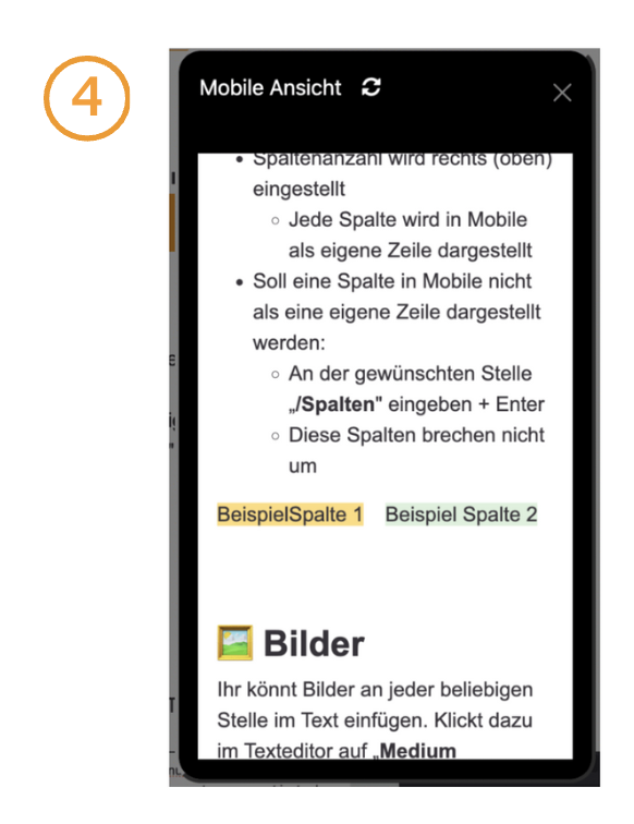 Vorschau zur mobilen Ansicht