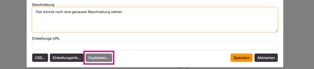 spendenprodukt duplizieren